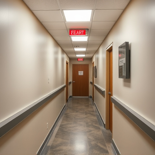 emergency alert system inside hallway