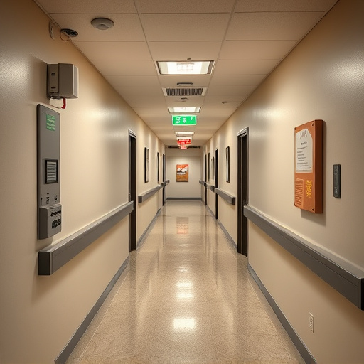 emergency alert system inside hallway