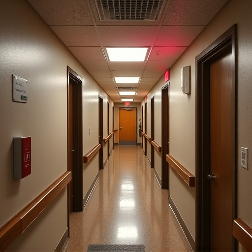 emergency alert system inside hallway