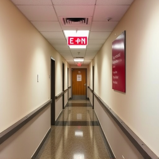 emergency alert system inside hallway