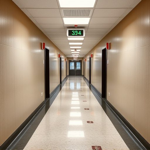 emergency alert system inside hallway