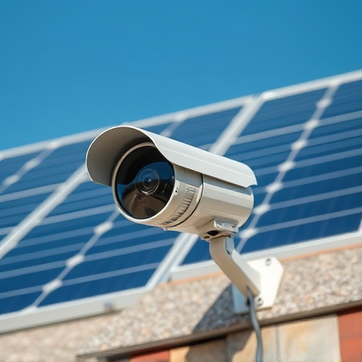 energy efficient camera under solar panel