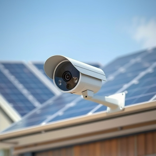 energy efficient camera under solar panel