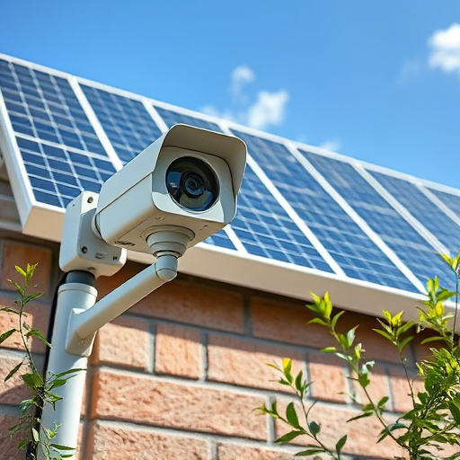 energy efficient camera under solar panel