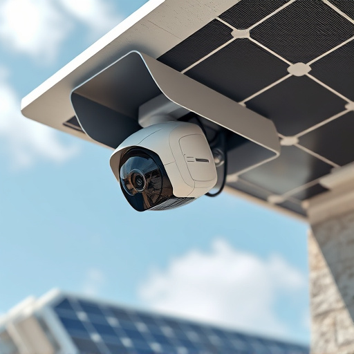 energy efficient camera under solar panel