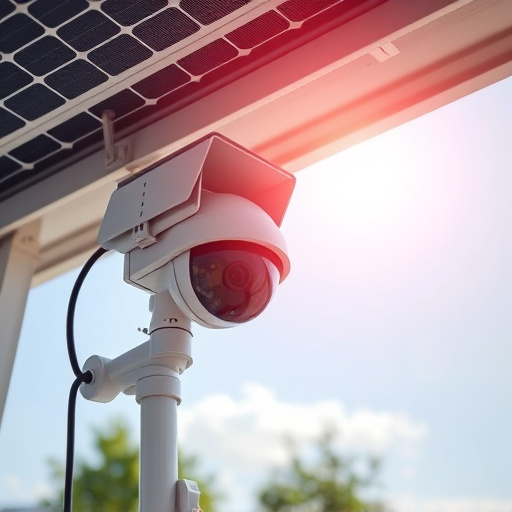 energy efficient camera under solar panel