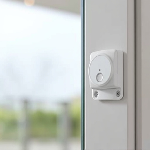 glass break sensor on sliding door