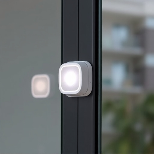 glass break sensor on sliding door