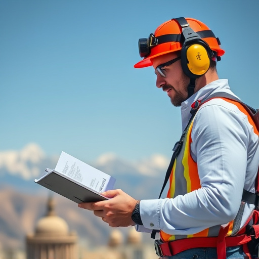 man checking legal travel restrictions for safety gear