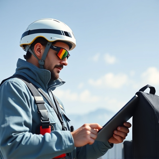 man checking legal travel restrictions for safety gear