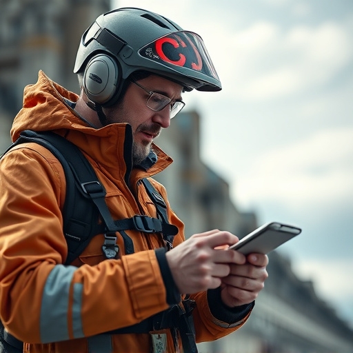 man checking legal travel restrictions for safety gear