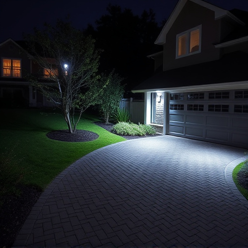 night vision security camera watching driveway