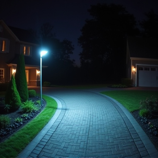 night vision security camera watching driveway