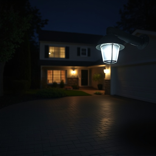 night vision security camera watching driveway
