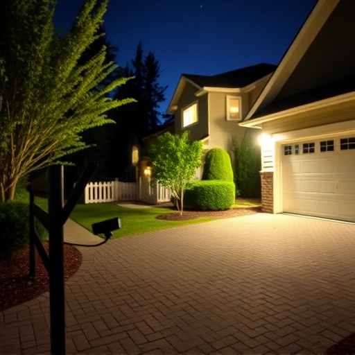 night vision security camera watching driveway