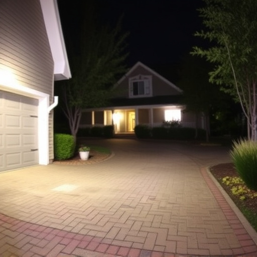 night vision security camera watching driveway