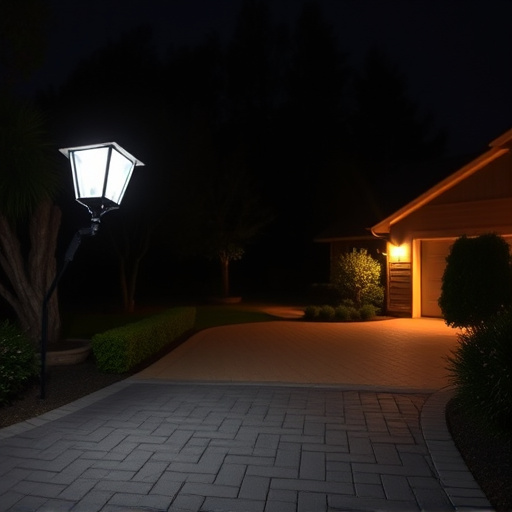 night vision security camera watching driveway