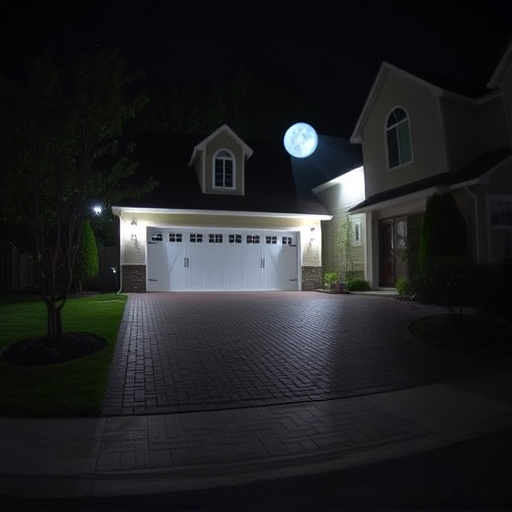night vision security camera watching driveway