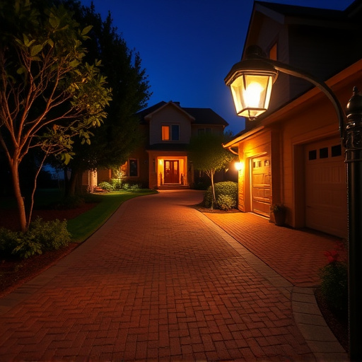 night vision security camera watching driveway