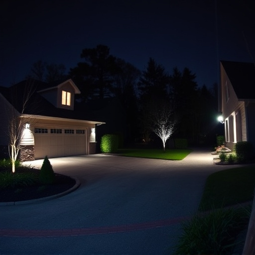 night vision security camera watching driveway