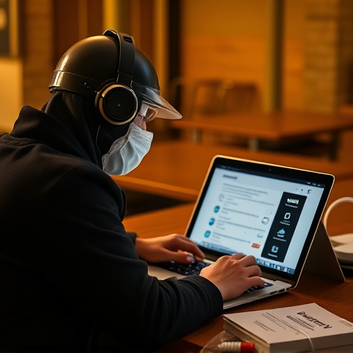 person researching personal safety laws online
