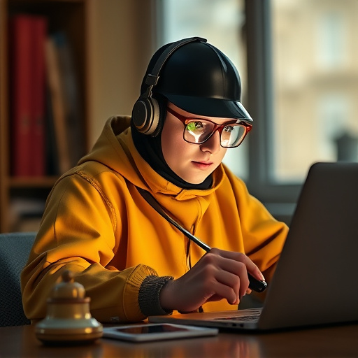 person researching personal safety laws online