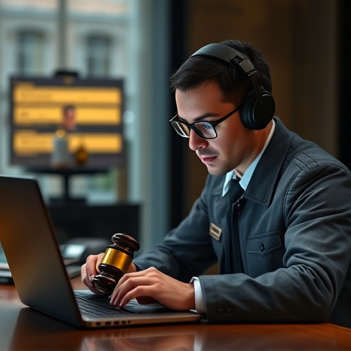 person researching personal safety laws online