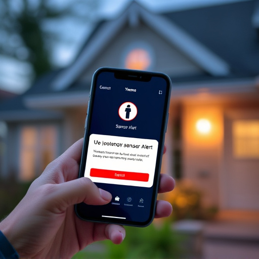 sensor alert notification on homeowner’s phone
