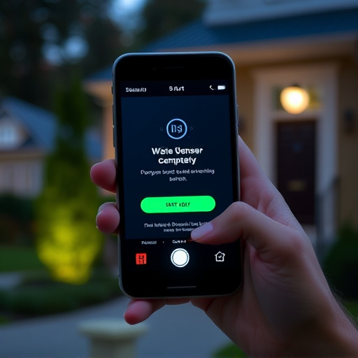 sensor alert notification on homeowner’s phone