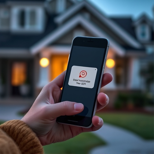 sensor alert notification on homeowner’s phone