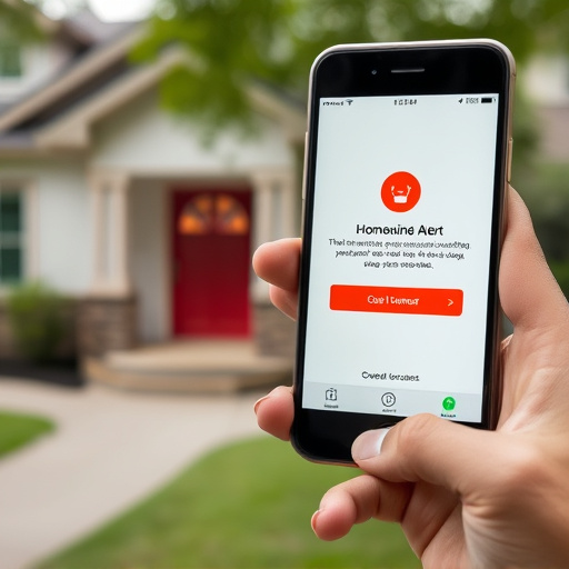 sensor alert notification on homeowner’s phone