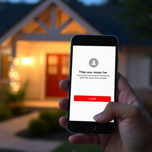 sensor alert notification on homeowner’s phone