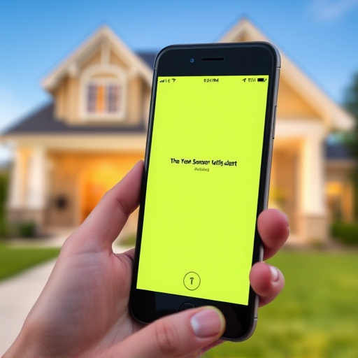 sensor alert notification on homeowner’s phone