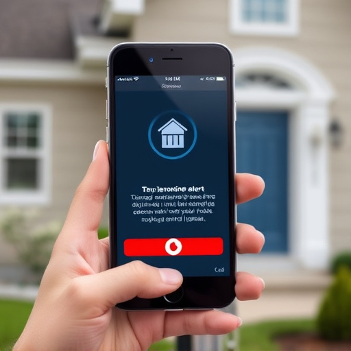 sensor alert notification on homeowner’s phone