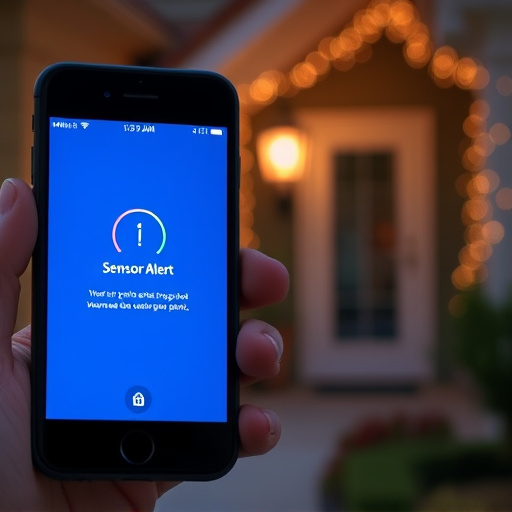 sensor alert notification on homeowner’s phone