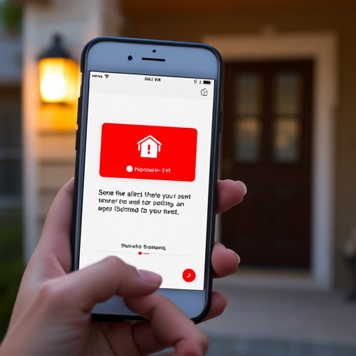 sensor alert notification on homeowner’s phone