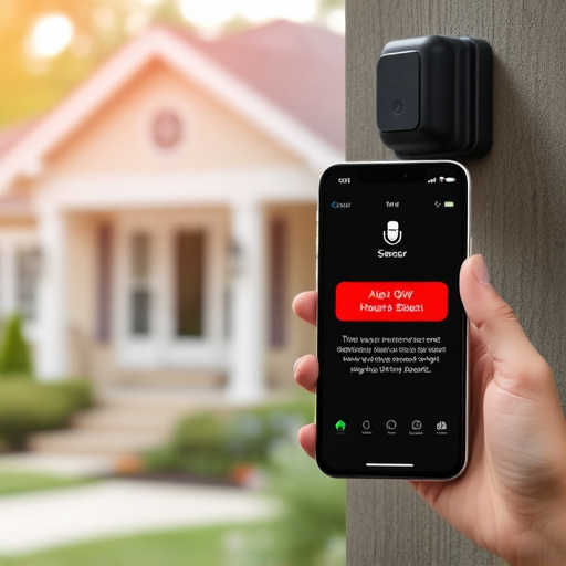 sensor alert notification on homeowner’s phone