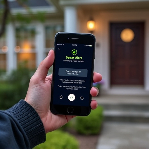 sensor alert notification on homeowner’s phone