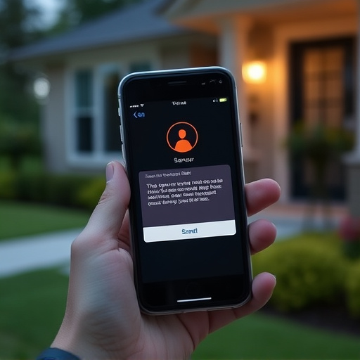 sensor alert notification on homeowner’s phone