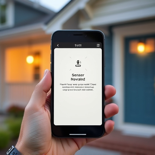 sensor alert notification on homeowner’s phone
