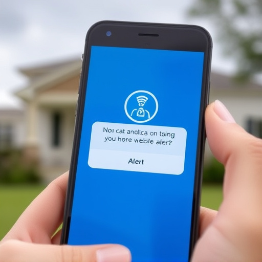 sensor alert notification on homeowner’s phone