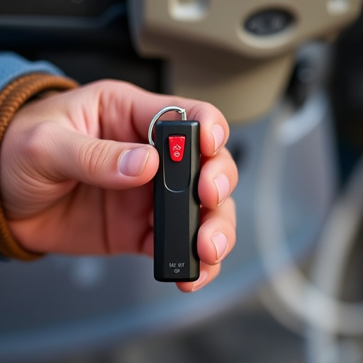 traveler testing mini pepper spray keychain