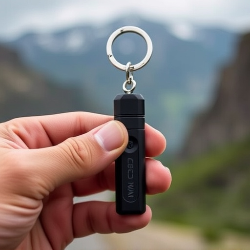 traveler testing mini pepper spray keychain