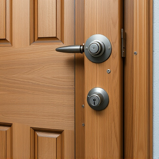 apartment entry secured with bolt lock