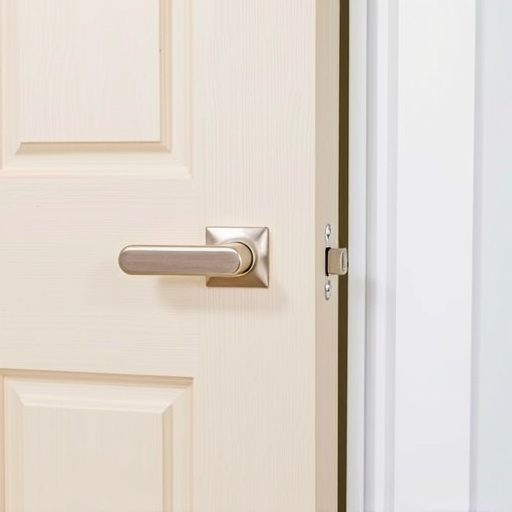 apartment entry secured with bolt lock