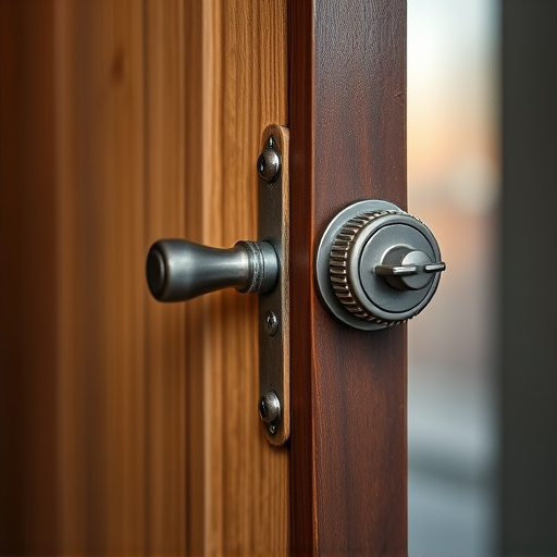 apartment entry secured with bolt lock