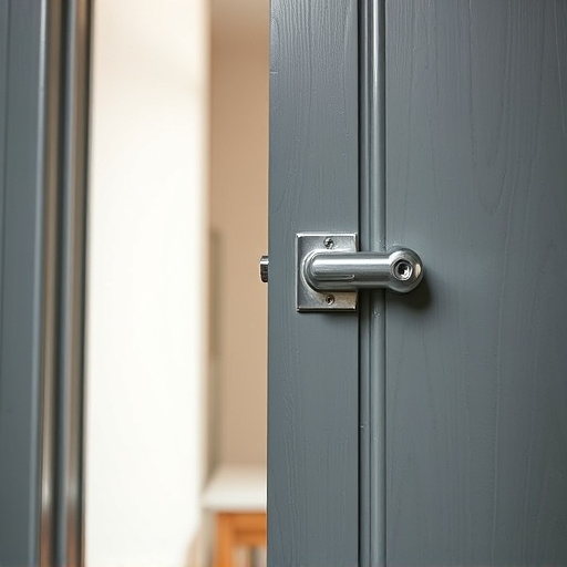 apartment entry secured with bolt lock