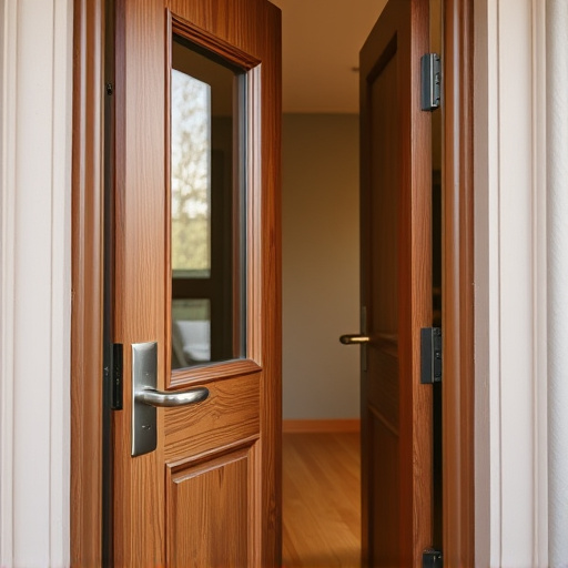 apartment entry secured with bolt lock