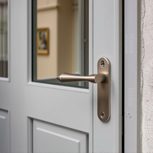 apartment entry secured with bolt lock