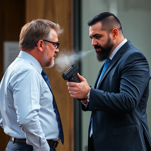 attorney advising client on pepper spray laws